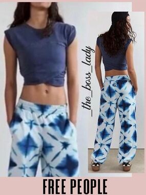 Free People hot shot crossover set co-ord matching set two-piece cotton Small